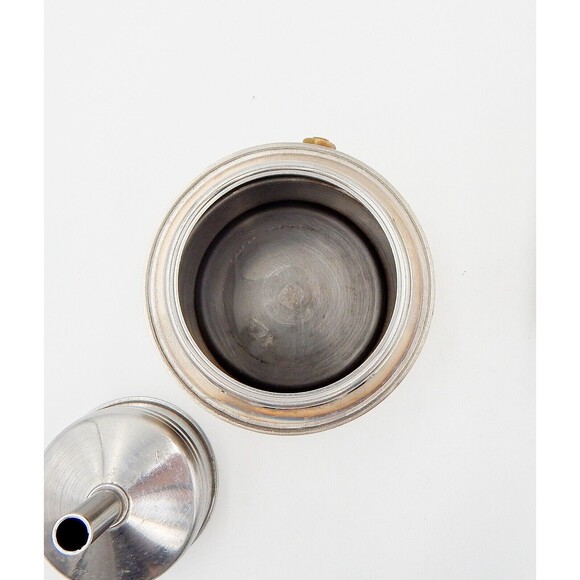 Guido Bergna GB Italy Espresso Maker Stainless 18-10 Stove Top Moka Pot 6 In - Picture 10 of 12